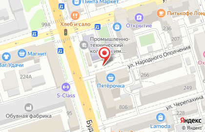 Магазин по продаже кондитерских изделий на Будённовском проспекте на карте