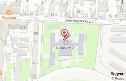 Детская школа искусств №1 в Нальчике на карте