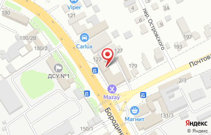 Сервисный центр Пионер на Бородинской улице на карте
