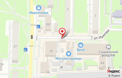 Продуктовый магазин в Новосибирске на карте
