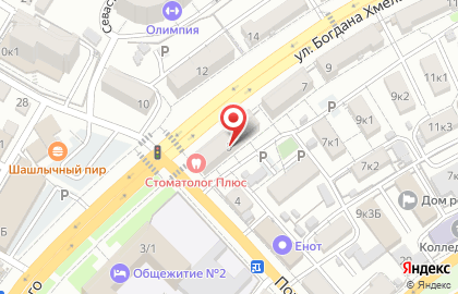 Стоматолог Плюс на улице Богдана Хмельницкого на карте