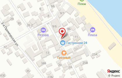 Магазин Ракушка на Приморской улице на карте