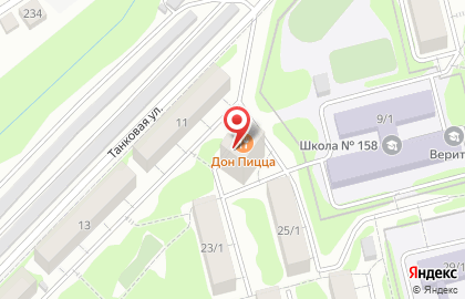Служба доставки пиццы Дон Пицца в Калининском районе на карте