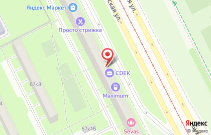 Служба экспресс-доставки Сдэк на Бухарестской улице на карте