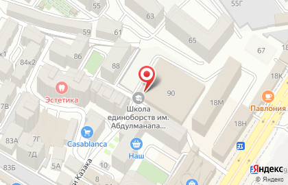 Школа единоборств им. Абдулманапа Нурмагомедова в Ленинском районе на карте
