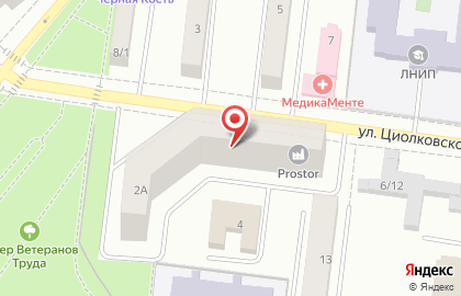 ОАО Банк ОТКРЫТИЕ на улице Циолковского на карте