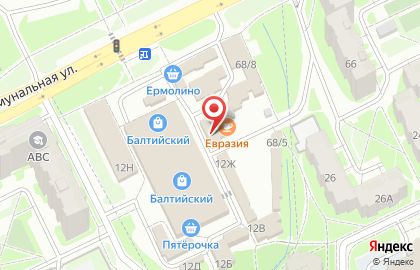 Себор на Коммунальной улице на карте