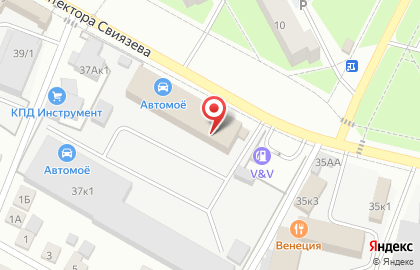 Магазин Планета мебели на улице Архитектора Свиязева на карте