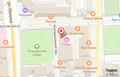 Кружка на Московской улице на карте