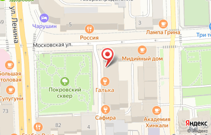 Блик на Московской улице на карте