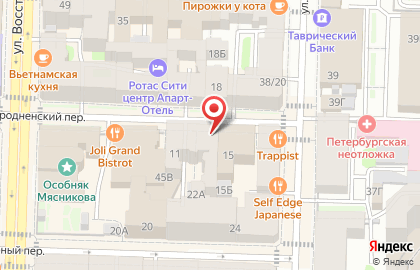 Хостел Solo Hostel в Гродненском переулке на карте