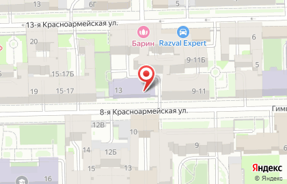 Детский сад №133 на 8-ой Красноармейской улице на карте