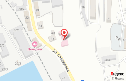 Корсаковская центральная районная больница на улице Свердлова на карте