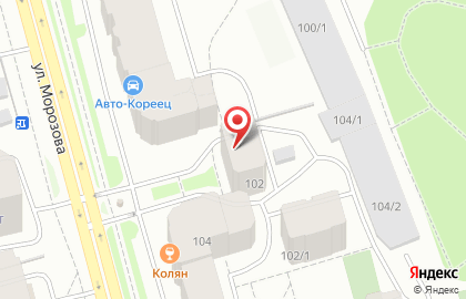 Страховая компания ТЭСТ-ЖАСО на улице Морозова на карте