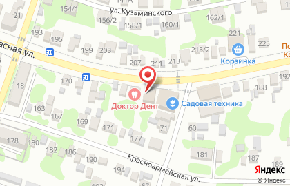 Салон дверей Калитка на Красной улице на карте