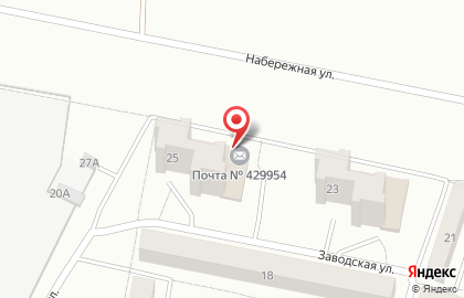 Почта России в Чебоксарах на карте
