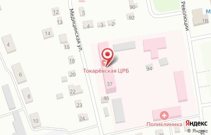 Токаревская центральная районная больница на Медицинской улице на карте