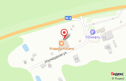 Усадьба Казаки на карте