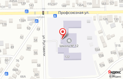 Школа №12 в Нальчике на карте