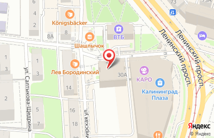 Турагентство Coral Travel в Калининграде на карте