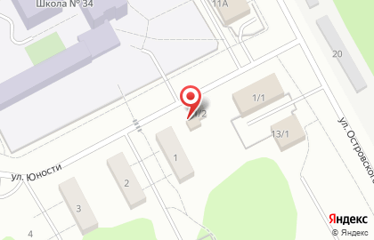 Магазин Привет на улице Юности на карте