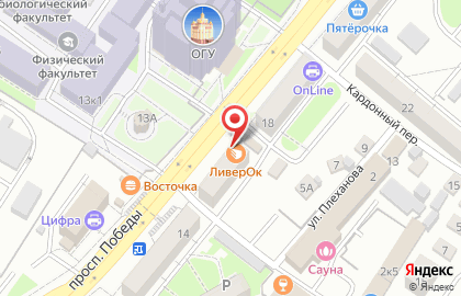 Пекарня Дом хлеба в Центральном районе на карте