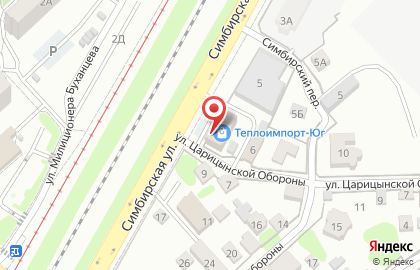 Торговая компания Теплоимпорт в Ворошиловском районе на карте