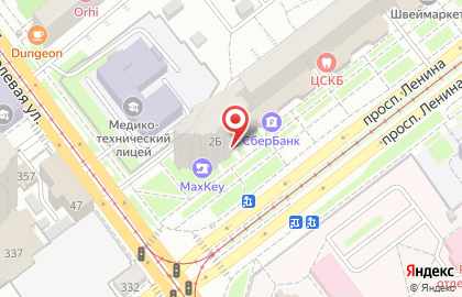 Браво на проспекте Ленина на карте