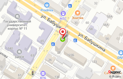 СберБанк в Чите на карте