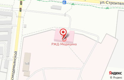 Поликлиника №1 Клинической больницы РЖД-Медицина на улице имени Татьяны Барамзиной на карте