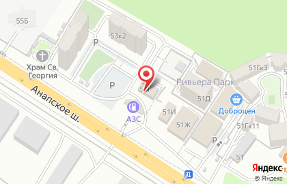 Гастроном Маруся на Анапском шоссе на карте