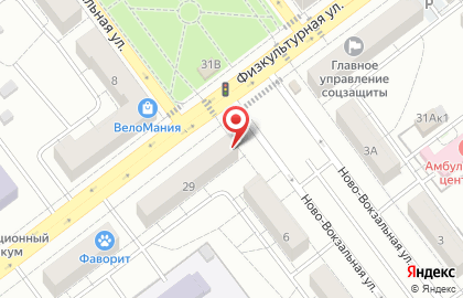 Салон напольных покрытий на Физкультурной улице на карте
