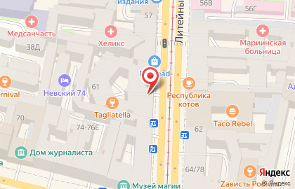 Уютное общежитие и хостел УЮТ в Санкт-Петербурге на карте