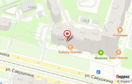 Антикафе Galaxy-Games в Приморском районе на карте