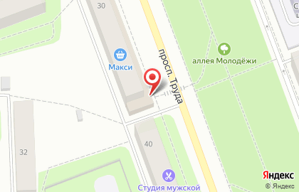 Магазин Незнайка на проспекте Труда на карте