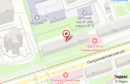 Отдел судебных приставов, УФССП по Пермскому краю на Петропавловской улице на карте
