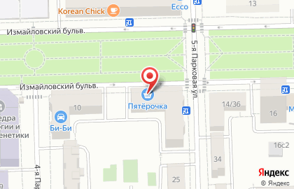 Супермаркет Пятёрочка на Измайловском бульваре, 12/31 на карте