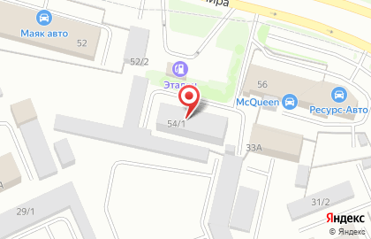СТО на улице Мира на карте