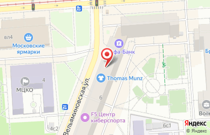 Магазин мужской одежды Сударь на метро Семёновская на карте