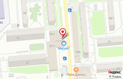 Супермаркет Магнит в Новосибирске на карте