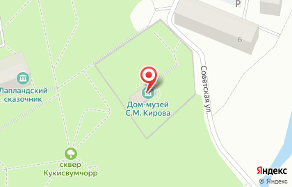 Мемориальный домик С.М. Кирова на карте