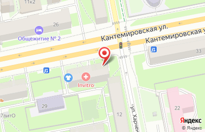 Рюмочная На ход ноги на Кантемировской улице на карте