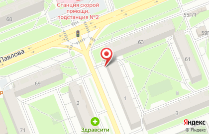Парикмахерская Акварель в Кировском районе на карте
