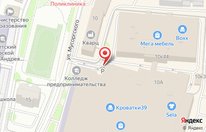 Киоск фастфудной продукции в Ленинградском районе на карте