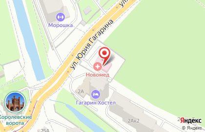 Многопрофильный медицинский центр Новомед в Ленинградском районе на карте