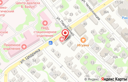 Диагностический МРТ центр АйКлиник на улице Пархоменко, 3 на карте