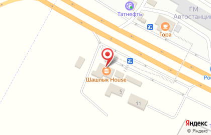 Кафе Шашлык House на улице Блюхера на карте