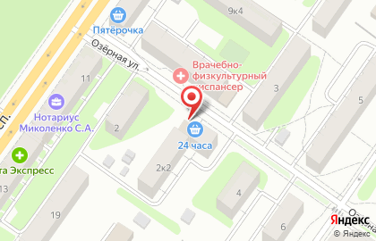 Супермаркет в Твери на карте