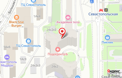 Ремонт квартиры на Севастопольской на карте