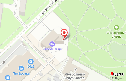 Юность на улице Романтиков на карте